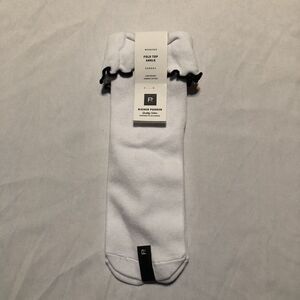 Women’s Richer Poorer White Black Fold Top Ankle Socks Size 5-10 NEW WITH TAGS
